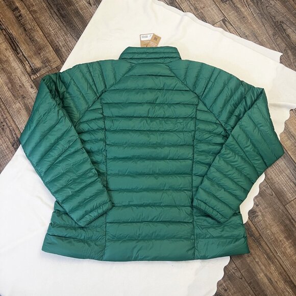 New $279 Patagonia Womens 2XL Down Sweater Full Zip Puffer Jacket Conifer GREEN - Picture 4 of 13